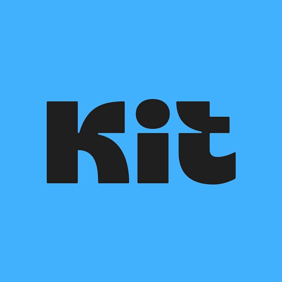 The convertkit logo, one of the best email marketing platforms for small businesses.