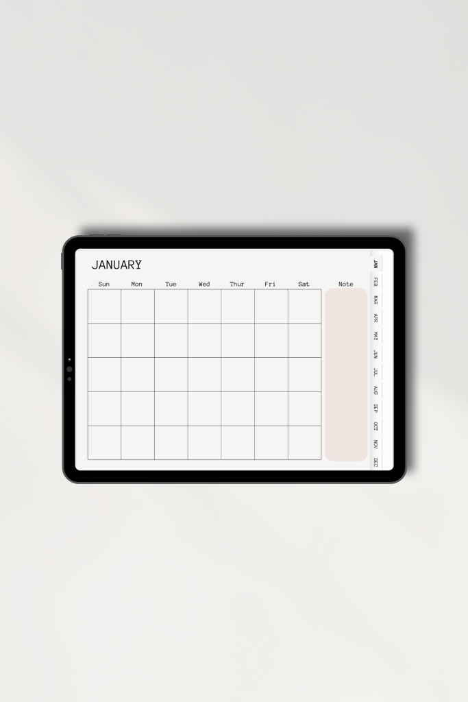 A tablet of a digital planner. This is the first on this list of side hustle ideas.