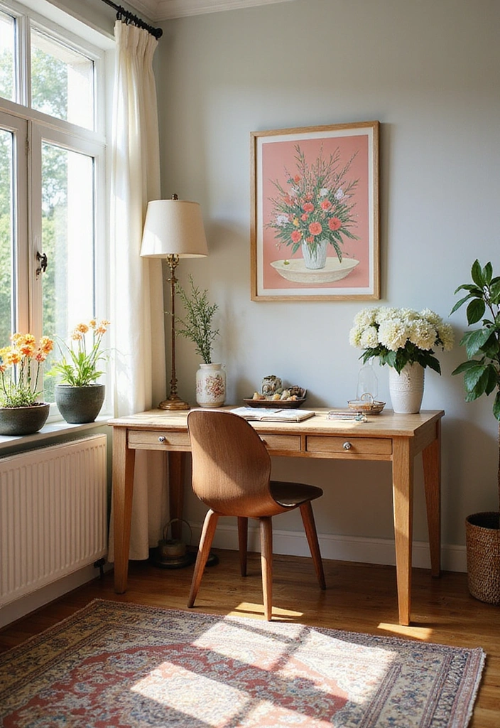 21 Stylish Feminine Home Office Ideas That Will Elevate Your Workday! - 21. Seasonal Decor Updates
