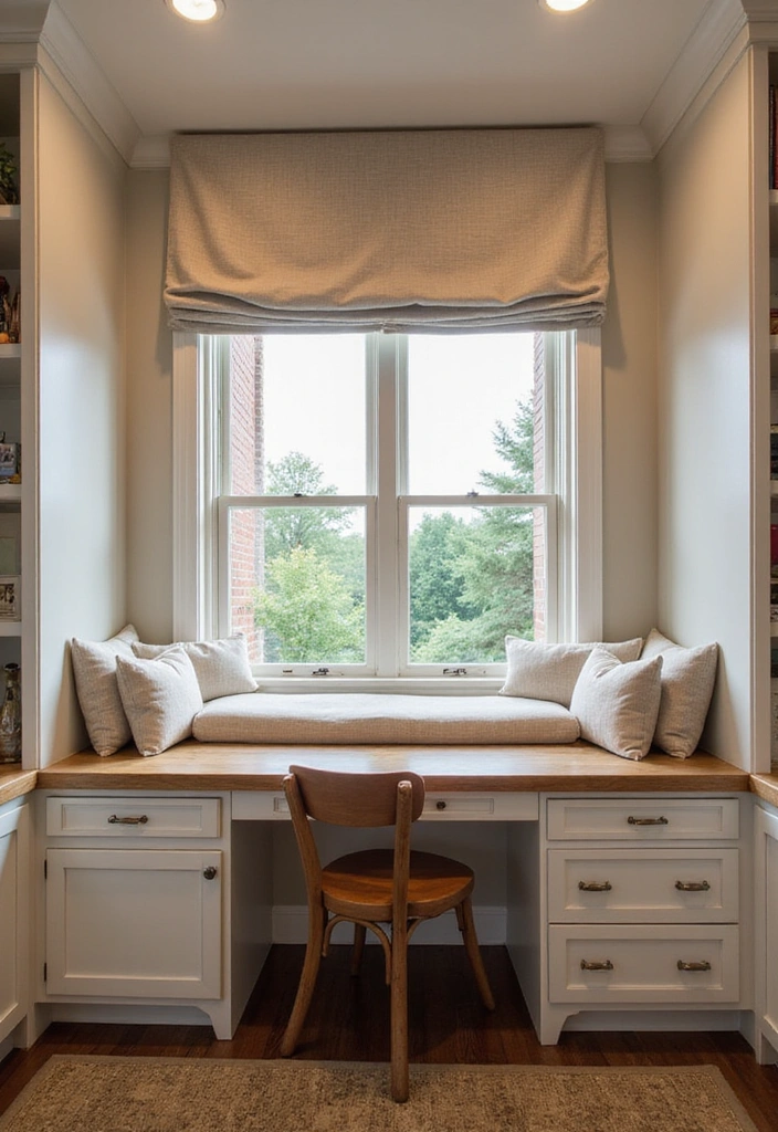 20 Brilliant Built-In Desk and Cabinet Ideas for Your Dream Home Office! - 2. Cozy Corner Nook
