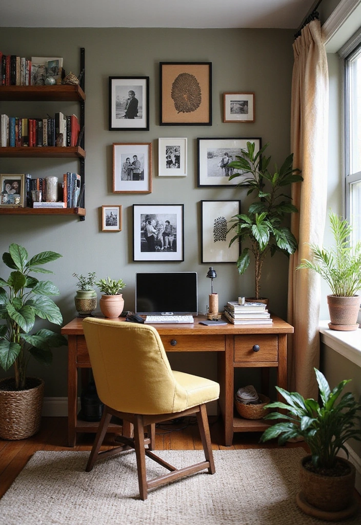 21 Stylish Feminine Home Office Ideas That Will Elevate Your Workday! - 11. Personal Touches