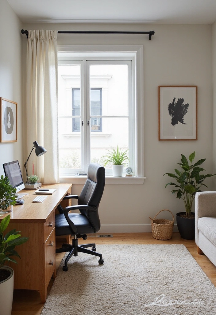 28 Cozy Living Room Office Combos That Make You Feel Right at Home! - 8. Create Defined Spaces