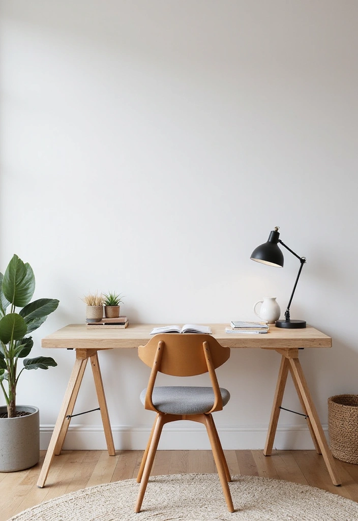21 Stylish Feminine Home Office Ideas That Will Elevate Your Workday! - 3. Chic Minimalism
