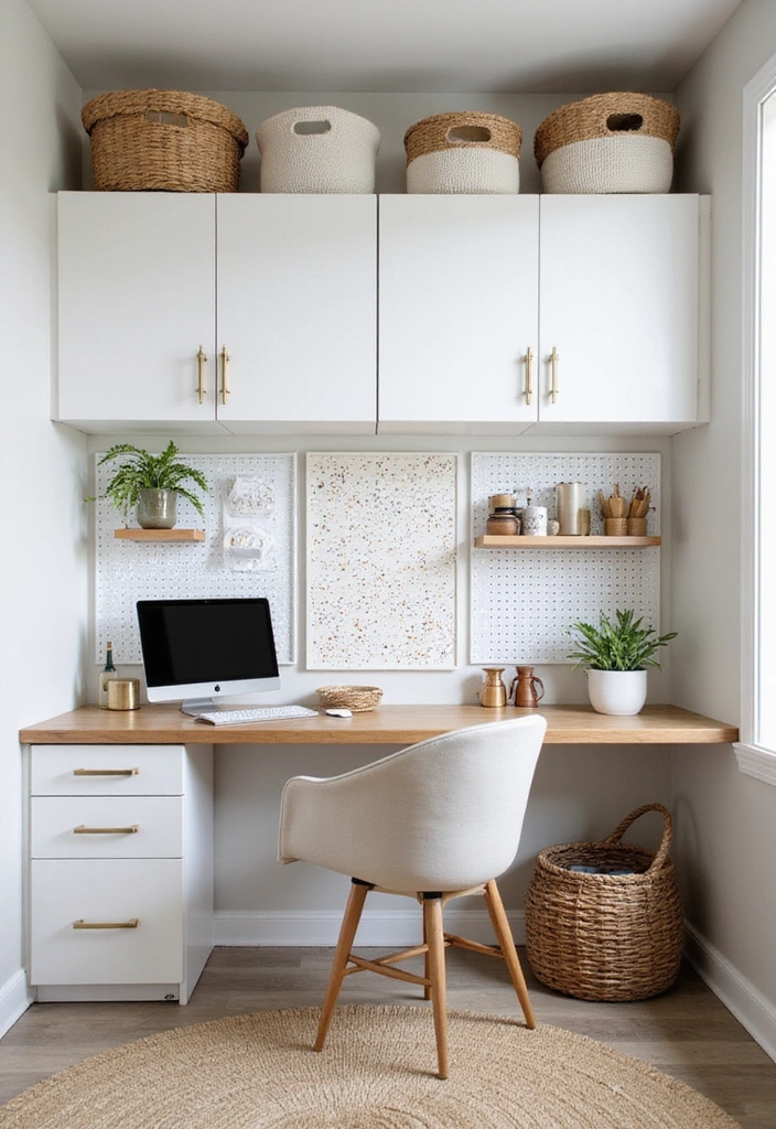 14 Gorgeous White Home Office Ideas to Elevate Your Workspace Design! - 14. Storage Solutions