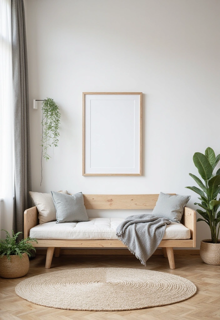 19 Cozy Office with Daybed Ideas - 7. Scandinavian Simplicity