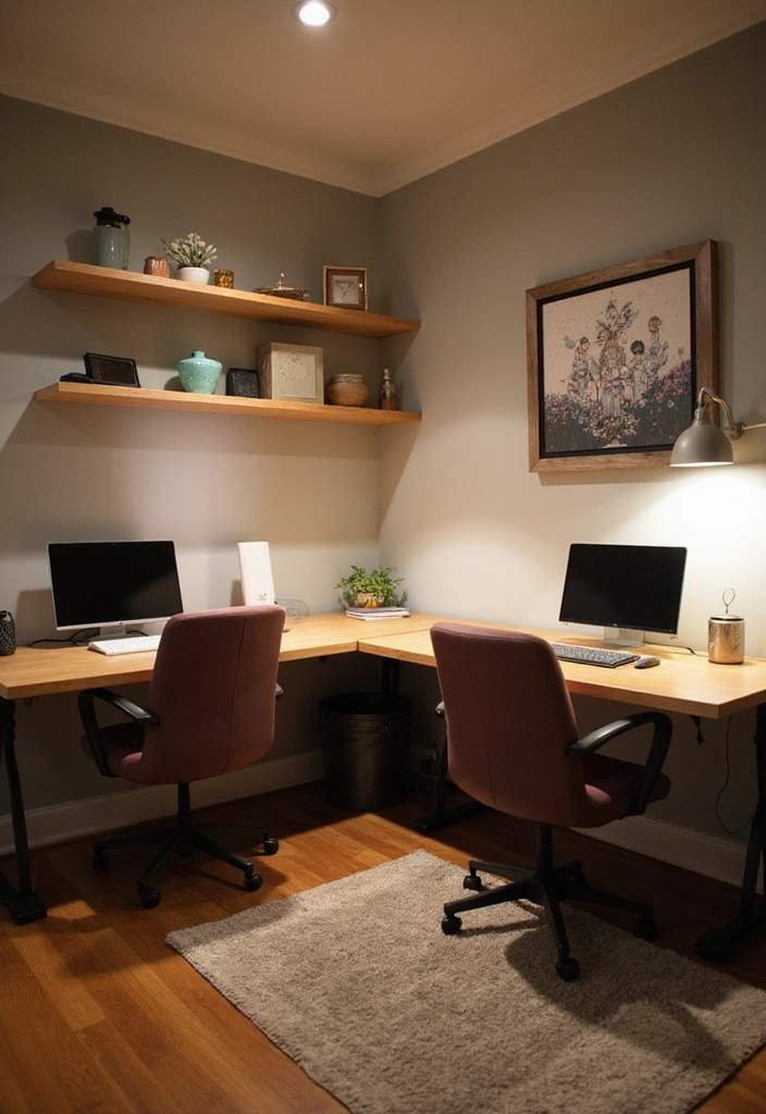 12 Creative Home Office Solutions for Two That Will Transform Your Space! - 3. Corner Desk Duo