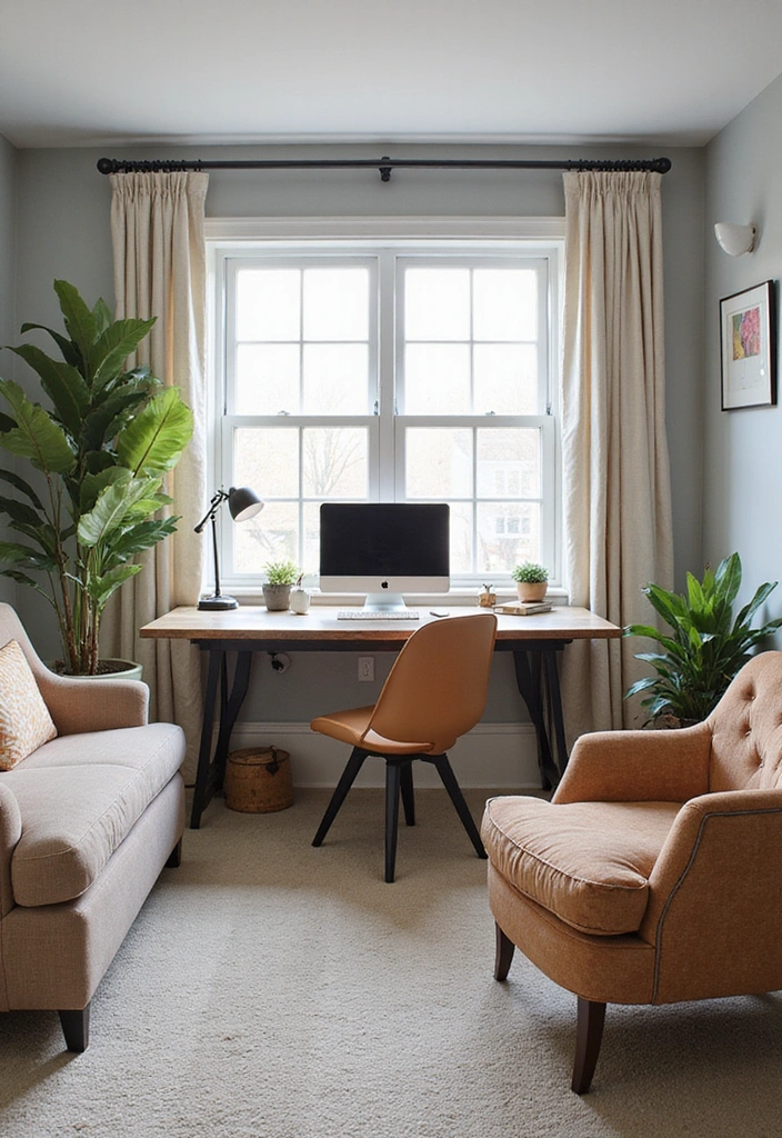 Creative ideas for a home office for two people