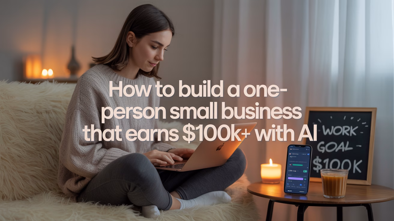How to Build a One-Person Small Business That Earns $100K+ with AI